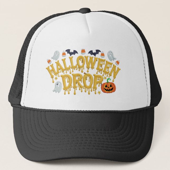 Halloween Drop Trucker Hat (Front)