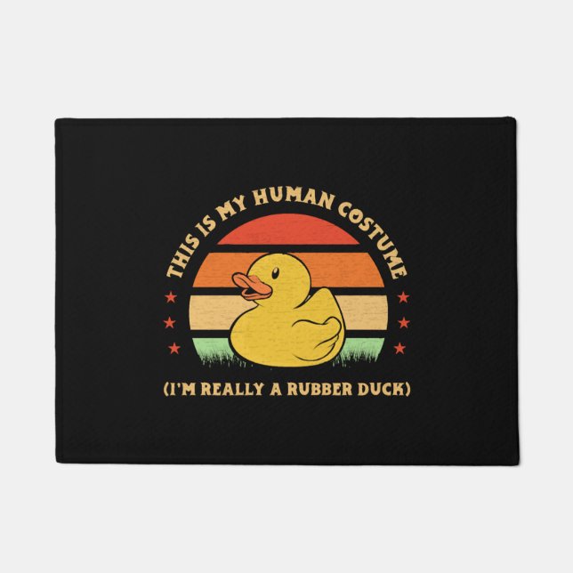 Halloween Duck  Doormat (Front)