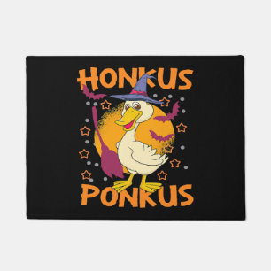 Halloween Duck Funny Halloween Pumpkin Duck Doormat