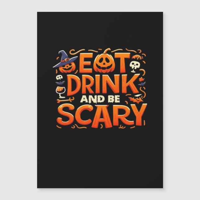 Halloween Eat Drink And Be Scary (Front)