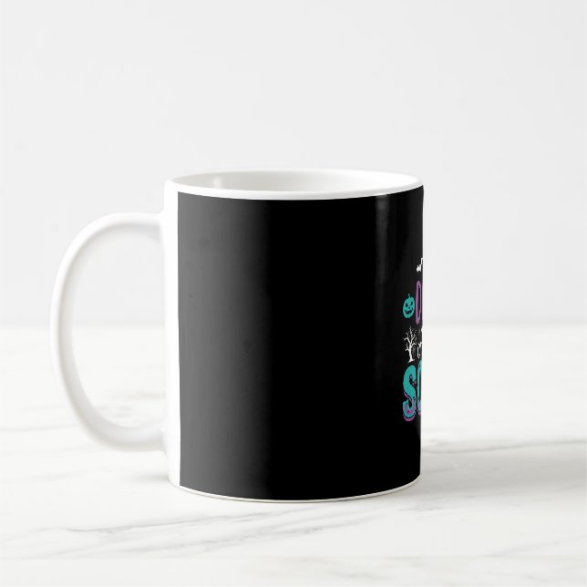 Halloween Eat Drink And Be Scary Design Coffee Mug (Left)