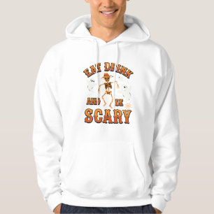 Halloween Eat Drink Be Scary Ghost Design_1 Hoodie