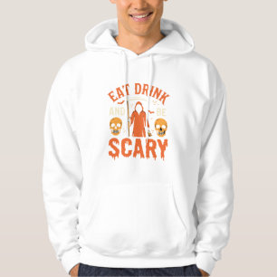 Halloween Eat Drink Be Scary Reaper Design_1 Hoodie