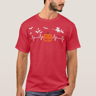 Halloween EKG Nurse Costume For Pumpkin Heartbeat T-Shirt