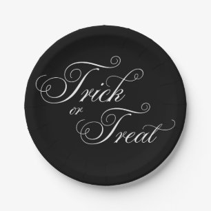 Halloween Elegant Trick or Treat Chic Party Plates