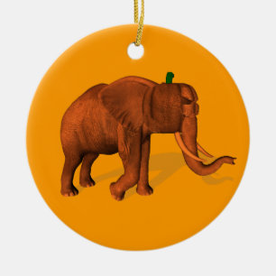 Halloween Elephant Ceramic Tree Decoration