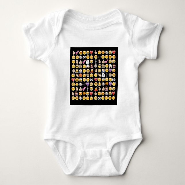halloween emoji baby bodysuit (Front)