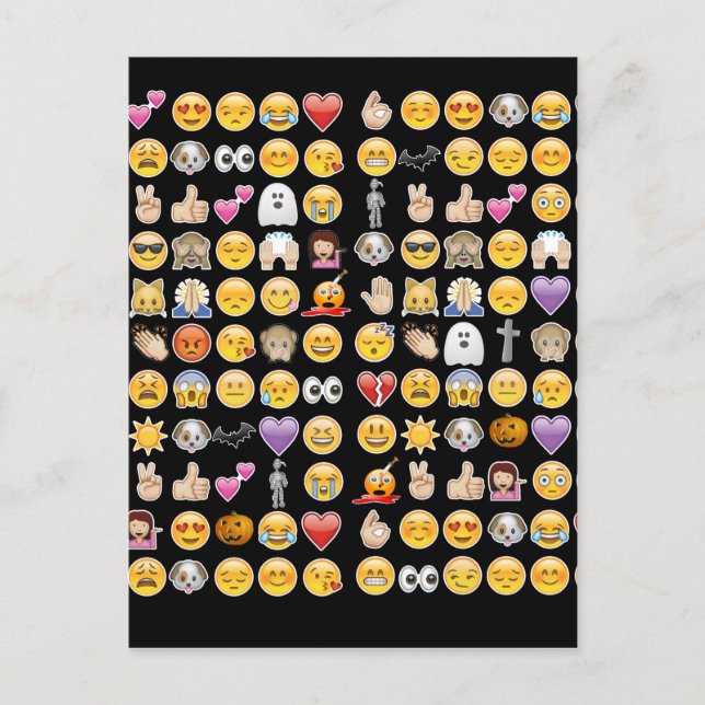 halloween emoji postcard (Front)
