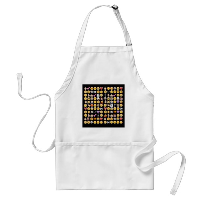 halloween emoji standard apron (Front)