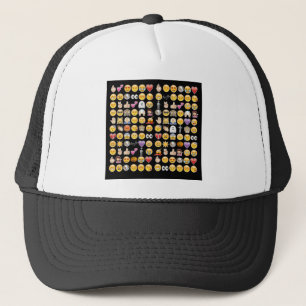 halloween emoji trucker hat