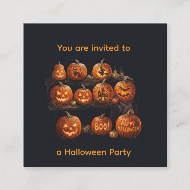 Halloween  enclosure card (Front)