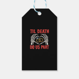 Halloween Engagement Til Death Do Us Part Gift Tags