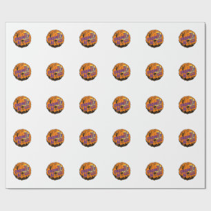 Halloween Engineer Loves AI Vintage Vector Design_ Wrapping Paper