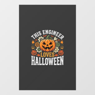 Halloween Engineer Pumpkin Vector