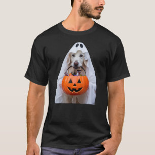 Halloween English Cream Golden Retriever Pumpkin D T-Shirt