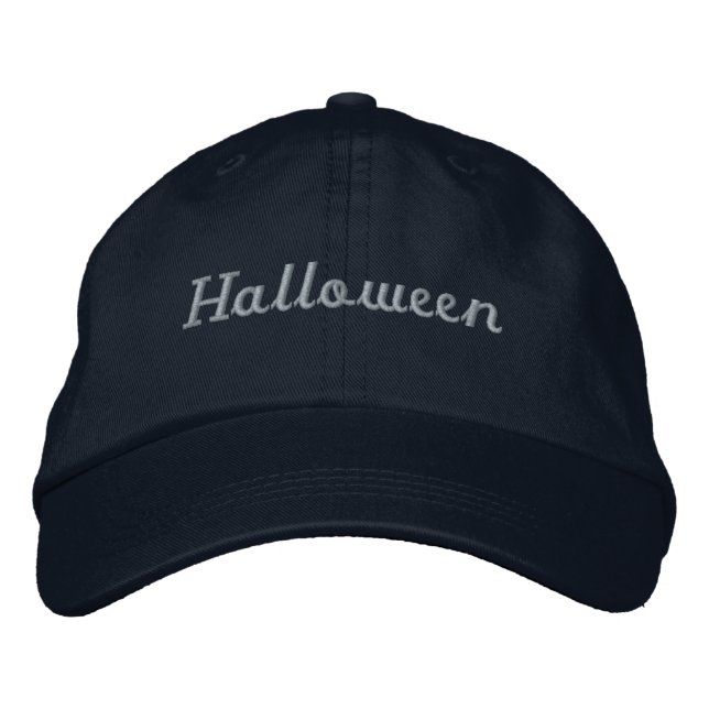 Halloween enjoying fun with friends Handsome-Hat Embroidered Hat (Front)