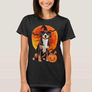 Halloween Entlebucher Mountain Dog Jack O Lantern  T-Shirt