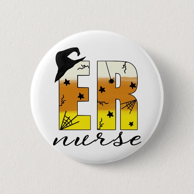 Halloween Er Nurse 6 Cm Round Badge (Front)
