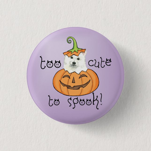 Halloween Eskie 3 Cm Round Badge (Front)
