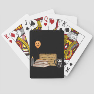 halloween eve redbubble playing cards