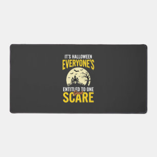 Halloween Everyone Entitled One Scare Design_1 Desk Mat