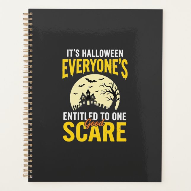 Halloween Everyone Entitled One Scare Design_1 Planner (Front)