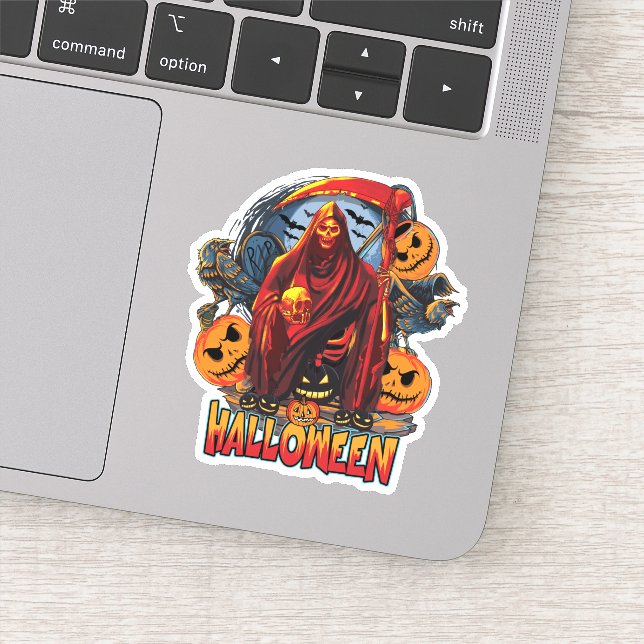 Halloween Evil skeleton, Pumpkin (Detail)