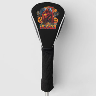Halloween Evil skeleton, Pumpkin Golf Head Cover