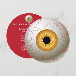 Halloween Eyeball Party Invitation (Hazel)