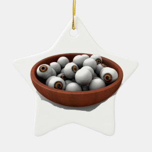 halloween eyeballs ceramic tree decoration