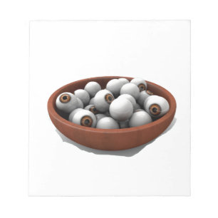 halloween eyeballs notepad
