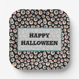 Halloween Eyeballs Paper Plate