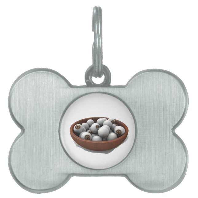 halloween eyeballs pet tag (Front)