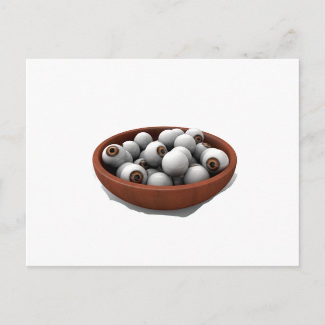halloween eyeballs postcard (Front)
