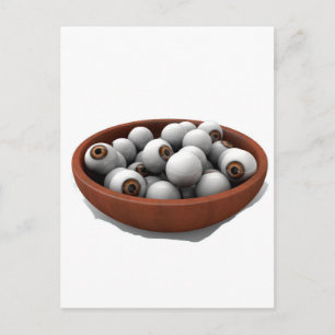 halloween eyeballs postcard