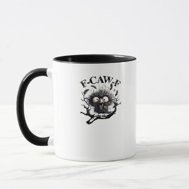 Halloween F-Caw-F Bird Cool Unique Mug (Left)