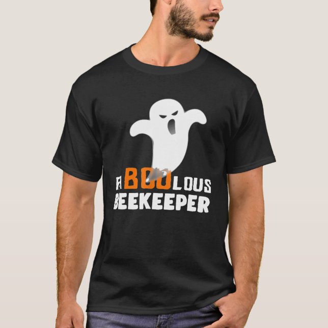 Halloween Faboolous Beekeeper Ghost Costume Funny T-Shirt (Front)