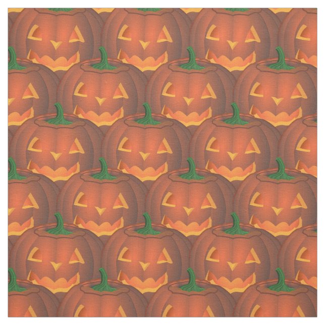 Halloween Fabric Jack-o-Lantern Fabrics Customise (Swatch)