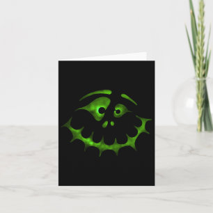 Halloween Face 5 - Green (d010-0466a)  Card