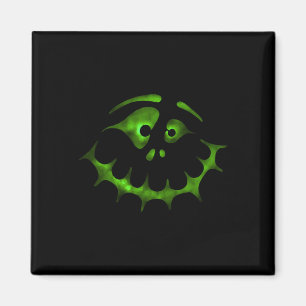 Halloween Face 5 - Green (d010-0466a) Magnet