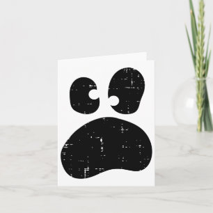 Halloween Face Ghost Funny Silly Ghoul Costume Kid Card