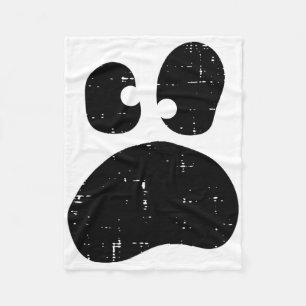 Halloween Face Ghost Funny Silly Ghoul Costume Kid Fleece Blanket