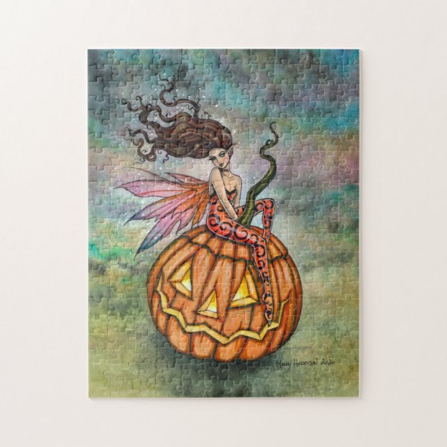 Halloween Fairy Fantasy Art by Molly Harrison Jigsaw Puzzle (Vertical)