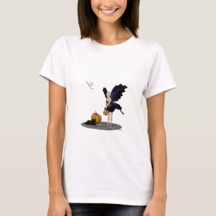 Halloween Fairy With Pumpkins Woman's T-Shirt