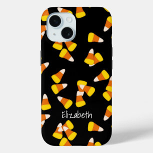 Halloween fall autumn candy corn pieces iPhone 15 case
