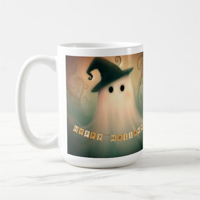 Halloween/Fall/Autumn/Ghost  Coffee Mug (Left)