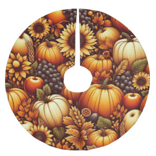 Halloween/Fall/Autumn/pumpkin Brushed Polyester Tree Skirt