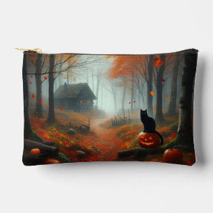 Halloween/Fall/Autumn/pumpkin/cat Accessory Pouch