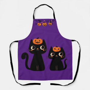 Halloween/Fall/Autumn/pumpkin/cat Apron