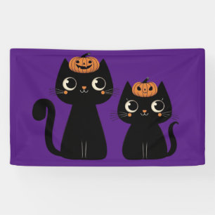 Halloween/Fall/Autumn/pumpkin/cat Banner